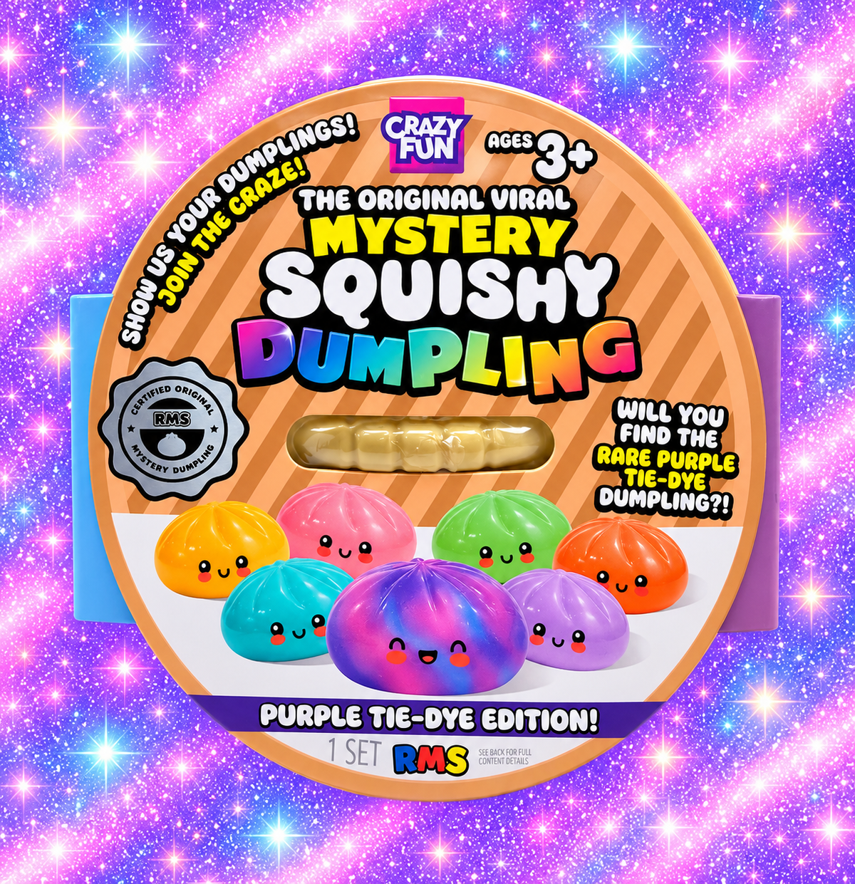 Original RMS Mystery Dumpling - Purple Tie-Dye Edition
