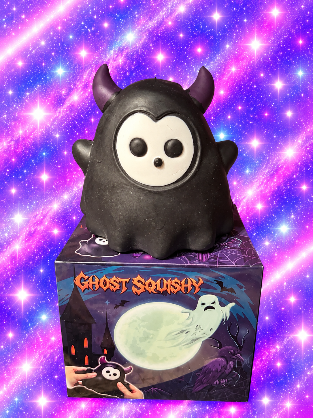Jumbo Black Ghost Squishy