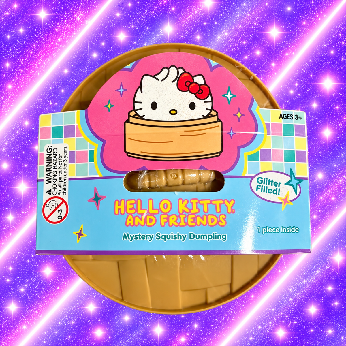 Hello Kitty And Friends Mystery Squishy Dumpling - Glitter Filled