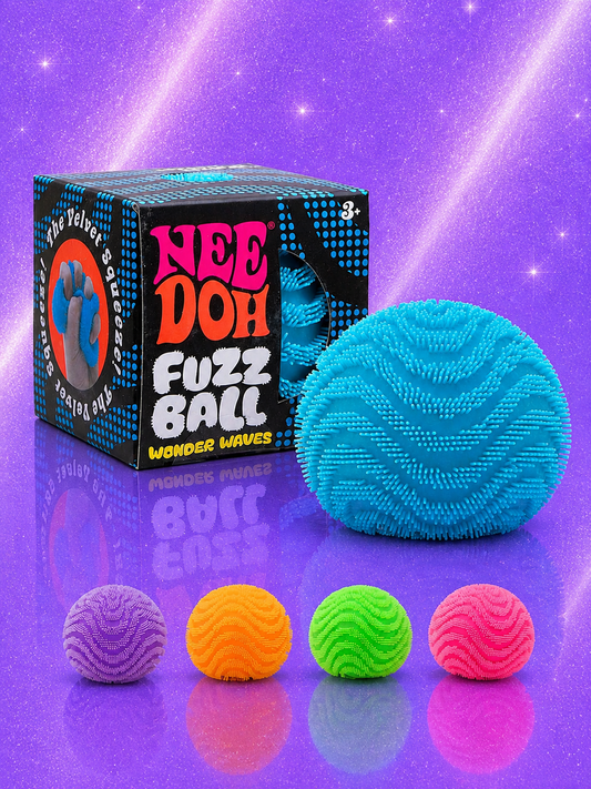 Original NeeDoh Fuzz Ball Wonder Waves (Qty:1 Assorted Colors)